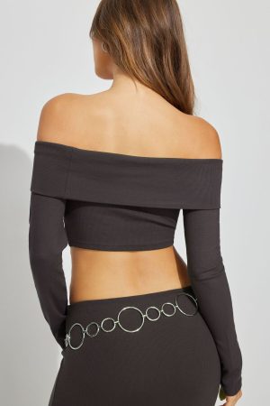 Kayla Foldover Off Shoulder Top