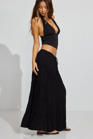 Tiered Maxi Skirt