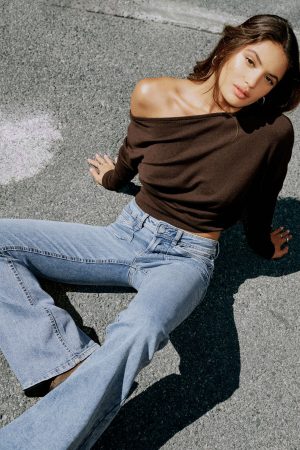Low Rise Flare Jeans