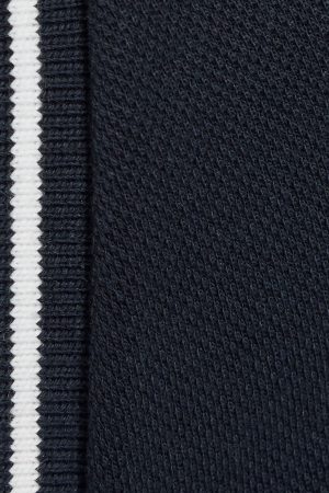 Pique Deep Plunge Halter Dress