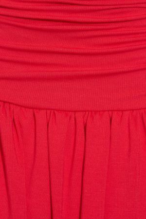 Flirty Hem Tube Romper Dress