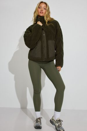 Sherpa Mixed Media Jacket