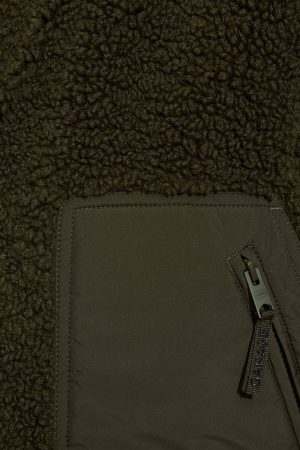 Sherpa Mixed Media Jacket