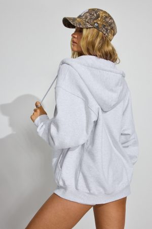 SoftTerry Oversized Zip-Up Hoodie