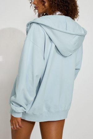 SoftTerry Oversized Zip-Up Hoodie
