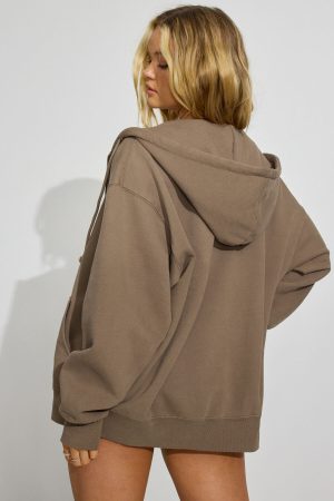 SoftTerry Oversized Zip-Up Hoodie