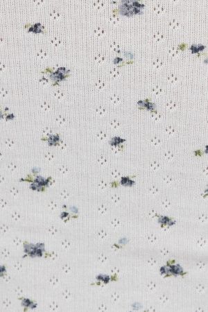 Pointelle Lettuce Edge Cami Top