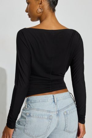 Smooth Dolman Boatneck Top