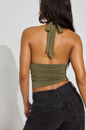 High Cowl Banded Bubble Top