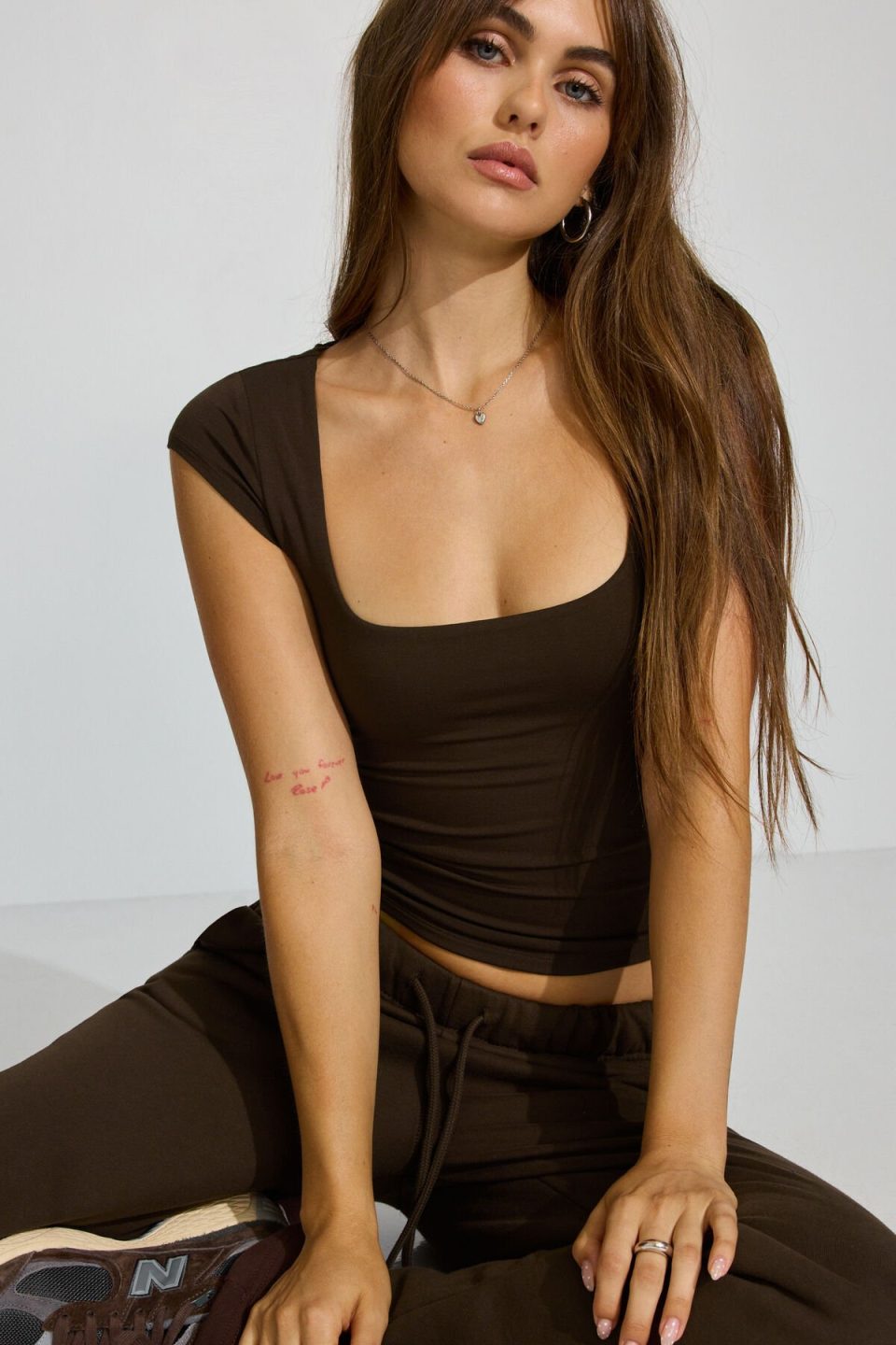 Smooth Open Neck Tee