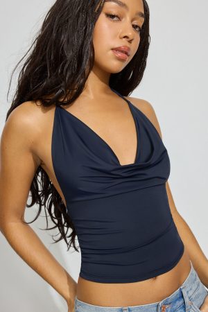 Cowl Halter Top