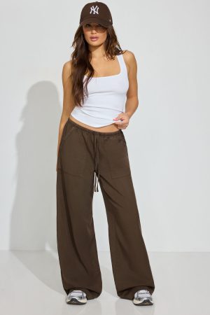 Twill Pull-On Pants