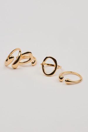 Set of 4 Open Shaped Rings