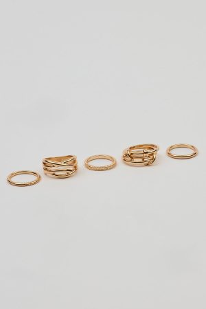 Set of 7 Modern Rings