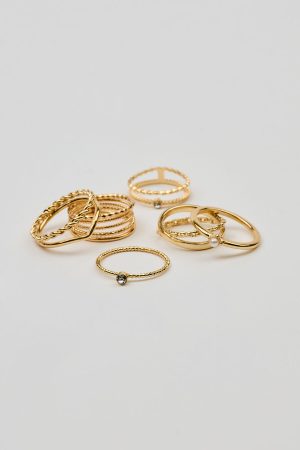 Set of 6 Super Delicate Rings