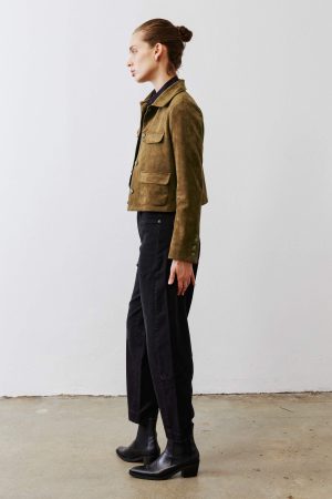 The Cropped Suede Jacket