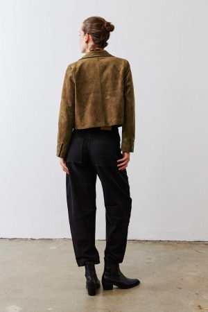 The Cropped Suede Jacket