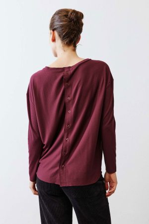 Essential Top With Buttons In The Back